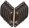 Angoily 1 Satz Muschelgriff Retro Stoßstange Garage Hardware Einstellbar Küchengriffe Kitchen Handles Cabinet Knobs Kommode Schminktisch Küchentürgriffe Vintage Schubladenknöpfe Eisen 10st