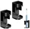 Soporte para plancha de pelo negro, soporte para secador de pelo de acero inoxidable, soporte para secador de pelo, soporte para plancha de pelo, soporte para rizador, accesorios de almacenamiento