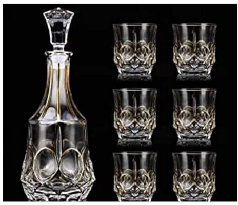 Whiskey Decanter Upscale Decanter Crystal Wine Set Red Wine Glasses Whiskey Cup Decanter Air Glasses Wine Bottle Jug Wine Cellar 850Ml Whiskey Glass