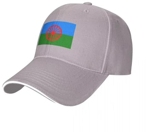 Baseball pour Homme Et Femme, Casquette De Baseball avec Drapeau Gitan Drapeau, Casquette De Baseballs,Polyester De Sport, Décontractée, Style Polo Classique