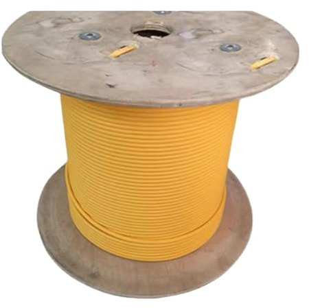 ZHANGGH 100mtr 24 núcleos Paquete Cable de Fibra óptica SM G652D G657A Cable Interior monomodo Flexible Amarillo 24Core 24C