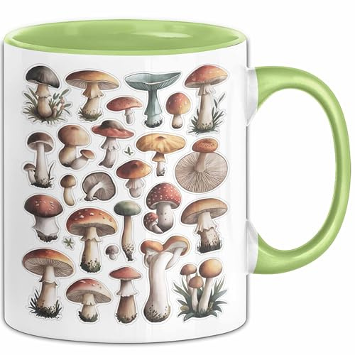 Pilzliebhaber Tasse Geschenkidee Pilz Fan Geschenkidee Lustig (Grün)