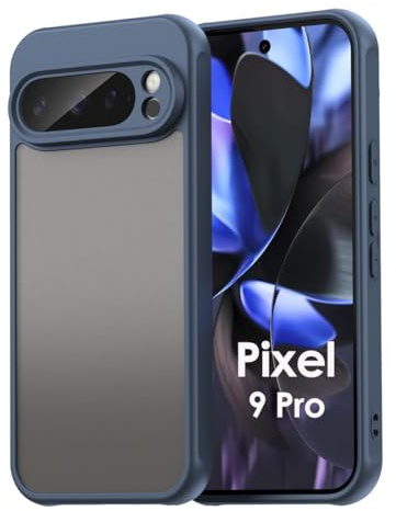 betterfon Hülle kompatibel mit Google Pixel 9 Pro | Matte stoßfeste Handyhülle | Kratzfestes Bumper Case | Blau