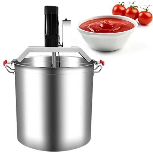 Mélangeur Électrique pour Confiture, Mélangeur Automatique pour Casseroles 40 L/80 L, Mélangeur Automatique en Acier Inoxydable avec Racloir à 4 Lames, pour Soupe,80L