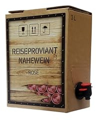 Reiseproviant Nahe Wein Rosé 3 Liter Bag in Box Fruchtig Frisch Deutscher Qualitätswein Zapfhahn