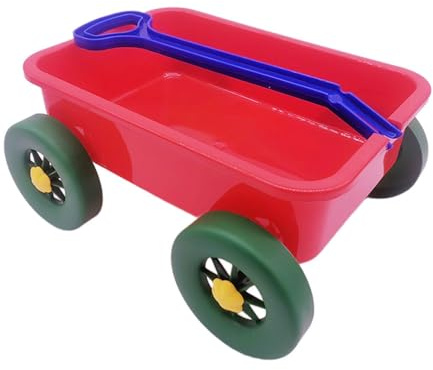 mophrati Wagenfahrzeug, Sommer Sandspielzeug, Outdoor Trolley, leichtes Strandspielzeug für Kinder, Strandspaß im Sommer, Sandspielzeug Trolley, Wagenspielzeug, Rollenspiel, Outdoor Fahrzeug , Rot