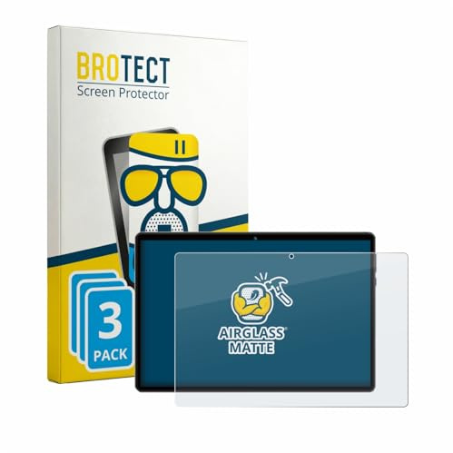 BROTECT Entspiegelungs Schutzglas für fezawio F11 10.1 (3 Stück) Schutzfolie Glas Matt [Extrem Kratzfest 9H, Anti-Reflex, Anti-Fingerprint]