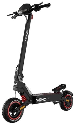 Trottinette électrique Motus Daytona 10: Moteur 1000W, autonomie jusqu'à 60 km, Batterie 48V 13,5Ah. Double Suspension, Freins à Disque, Roues 10 Pouces, 25 km/h: Confort et de Liberté au Quotidien.
