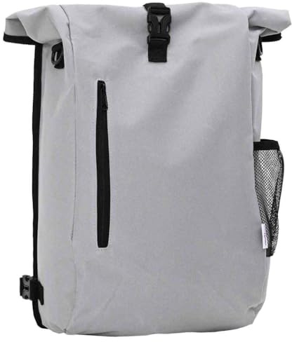LoogCape Fahrradtasche Grau 31 x 13 x 58 cm Polyester Wasserabweisend Robust für Stadt und Natur, geeignet für E-Bike Mountainbike MTB Rennrad Heimtrainer, mit großem Stauraum und einfachem Transport