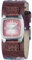 Fossil Montre Tendance pour Femme avec Bracelet en Cuir brodé et Cadran Champagne, Rose, Sangle