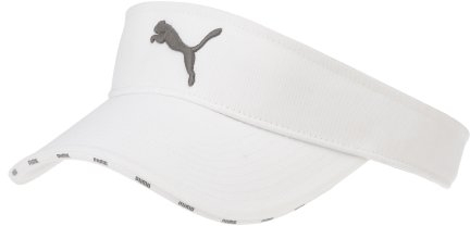 PUMA Cap Tyler Visor, White-Dark Shadow, 842764 02