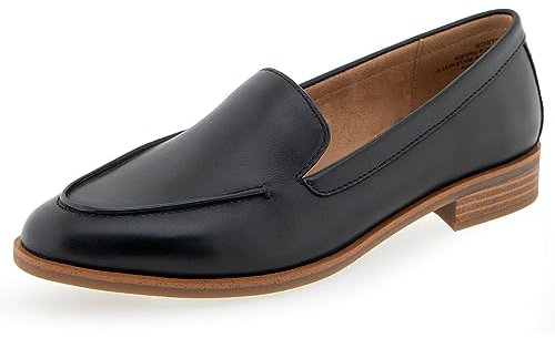Aerosoles Damen East Side Loafer Slipper, Schwarz Leder, 42 EU