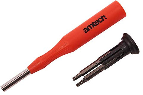 Amtech L0405 8-in-1 Precision Torx Screwdriver, Multi-Colour