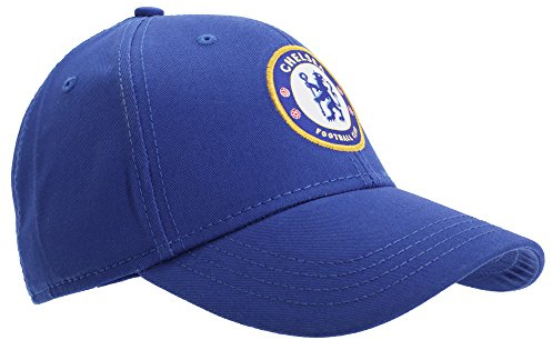 Chelsea FC Baseballkappe mit offiziellem Fußballwappen, blau, Einheitsgröße