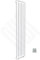 Corwen White Electric Vertical Radiators - PRE FILLED - 360mm (w) x 1850mm (h) Corwen White - 800W