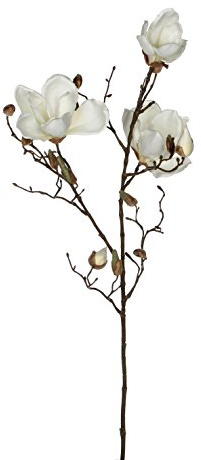 MICA Decorations Magnolia Kunstblume - weiss h88cm, Weiß, 1005579