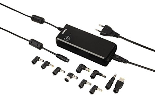 Hama Universal Netzteil mit einstellbarer Ausgangsspannung (12-22 Volt, 90 Watt) inkl. 10 Adaptern, schwarz