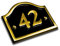 Personalised Brass Bridge House Number