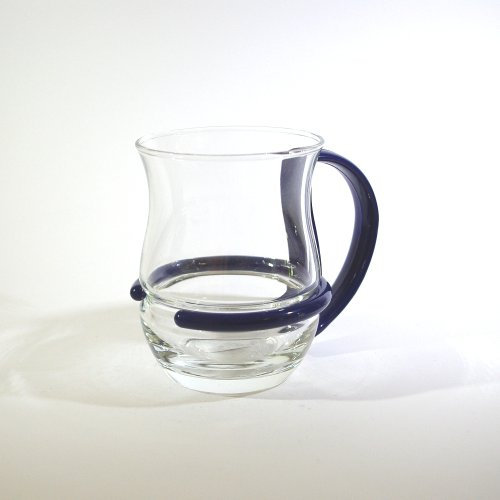 Teeglas blauer Henkel