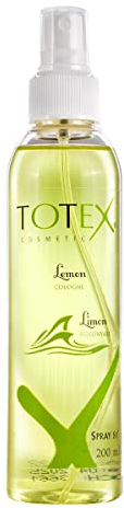 Totex ZITRONE (Lemon) Kolonya Spray 200ml | Aftershave Duftwasser | Traditionell Türkisches Hand- und Rasierwasser | Kölnisch Wasser | Eau de Cologne Lemon