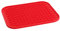 Multifunktions Küchen Arbeitsplatten Silikon Spüle Abtropfmatte Abtropfmatte Abtropfgestell Matte Pad Zubehör rutschfestem anti-hot Rechteck 30 x 24 cm rot