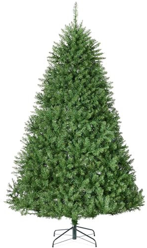 Best Choice Products Douglasien-Weihnachtsbaum, 2,7 m, unbeleuchtet, künstliche Tanne, Urlaubsdekoration, realistisches Aussehen mit Metallständer