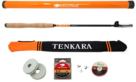 DRAGONtail MIZUCHI zx340 Zoom Small Stream 3 Länge Tenkara Rod (mit Level Line Starter Kit)