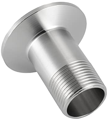 Othmro Flanschadapter Außengewinde PT 26 mm x 50,5 mm Flansch OD Sanitär Außengewinde Hülse Rohr Fittings Vakuum 1 Stück