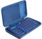 Khanka Hard Travel Case For Logitech K380 Multi-Device Bluetooth Keyboard.(Black/Blue)