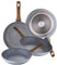 San Ignacio Set 4 sartenes, aluminio forjado, inducción, Ø20 Ø24 Ø26 y Ø28 Daimiel