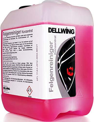 DELLWING Felgenreiniger Konzentrat 25 L - Premium Felgenreiniger selbst für eingebrannte Verschmutzungen - Hoch alkalisch