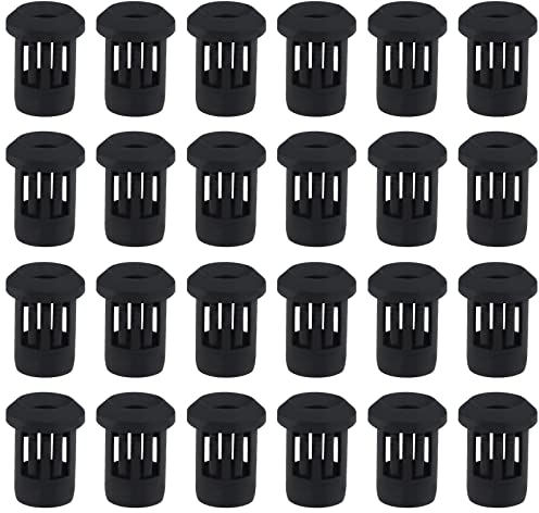 eMagTech 100PCS 3mm LED Holder Light Emiting Diode Holder Clip Display Panel LED Light Mounting Holder Plastic Lamp Bulb Socket LED Bezel Base Black