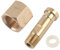 Agatige Regulator Nut,CGA-320 Regulator Inlet Nut CO2 Regulator Washer Nut Brass Nipple Carbon Dioxide Fittings with Washer Regulator Inlet Bottle Fittings Repair Part for Gas Welding Equipment 15MPa