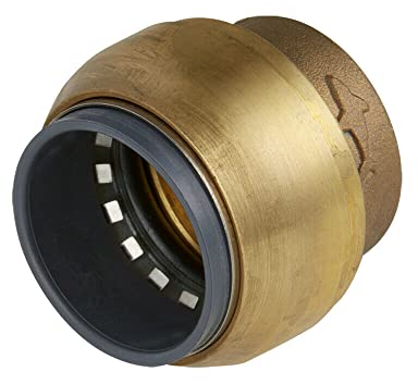 Druckluft-Rohr Schnell-Steckverbinder PEX-Rohr Schlauch Messing-Steckfitting ahnl. SharkBite (Endkappe (Sharkbite), 22 mm)