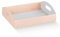 Formoso Cesta bandeja de cartón rosa porta regalos o regalos medidas 43,5 x 29 x 4,5 cm Art 12854