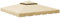 Outsunny Toile de Rechange pour pavillon tonnelle Tente 3 x 3 m Toit de Remplacement Gazebo de Jardin Tissu Polyester Haute densité 170 g/m² Beige