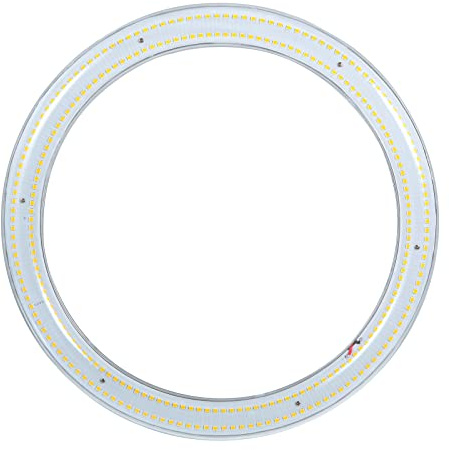 THECOSKY T9 LED Circline Light Bulb, 288pcs LEDs 12 Inch 3000LM LED Circular Ceiling Light, 22W Clear 2700K Warm White Replacement for 32W Circular Fluorescent Light Bulb (2700K, 12)