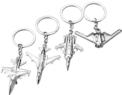 Alipis 4 Pièces Porte-clés Avion Porte-clés Pendentif Avion Ornement De De Modèle D'avion Travel Backpack Porte-clés Pilote Porte-clés Homme Avion Alliage Amitié 3d Petit Avion