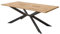 Lomadox Esstisch mit Spider-Gestell, 180x100cm, Eiche
