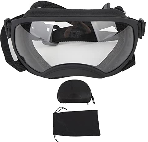 Gafas de Sol para Perros Grandes Gafas para Perros Gafas Protectoras para los Ojos de los Perros, Aspecto Elegante Gafas para Perros Marco Elástico de PVC Gafas de Sol Grandes