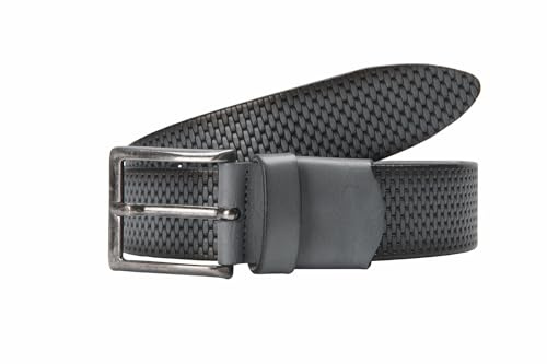 Club of Comfort - Herren Gürtel Leder a70 - grau Größe: 95