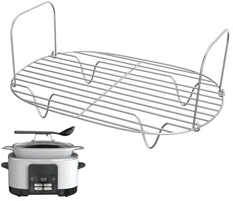 Meindin Dampfgestell | Edelstahl-Dampfgarer-Gestell – Dampfgarer-Gestell mit Griffen, 27,9 cm, Edelstahl-Dampfgestell, Untersetzerständer für Schnellkochtopf