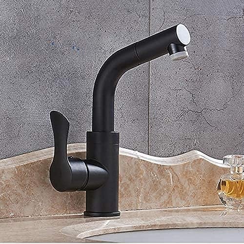 Badezimmer-Wasserhahn Zur Deckmontage, Mit Öl Eingeriebener Bronze, Einhebelmischer Mit Heißem Und Kaltem Rohr, Waschtisch-Waschbecken-Mischbatterie