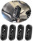 4PCS EPDM 4-Loch Auspuffgummi (Loch ID12mm),Verstellbarer Auspuffgummi Verstärkt zum Schutz der Auspuffanlage,Universal Auspuff Halter Isolator Car Gadgets Fit Auto LKW SUV (4PCS)