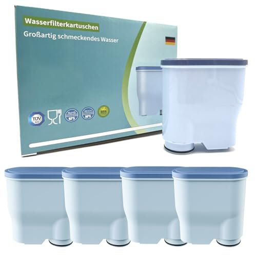 Wasserfilter Kaffeevollautomat für Philips Aqua Clean Ersatzwasserfilter, 4 Stück Ersatzwasserfilter für Philips Aqua Clean CA6903/10 CA6903/22 CA6707/20 Kaffeevollautomat