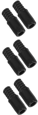 SEWOART 6 Stk Verlängerungsstangenzubehör Mit Gewinde Griffspitzen Für Stöcke Austausch Des Gewindeendes Für Den Besenstiel Besenstielspitze Besenstiel Mit Gewindespitze Pole Plastik Black