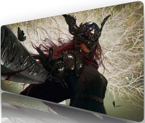 Elden Ring Tapis de souris | Shadow of the Erdtree | Tapis de souris Ranni XXL 800 x 300 | Grand tapis de bureau imperméable – Base en caoutchouc antidérapant, résistant à l'usure