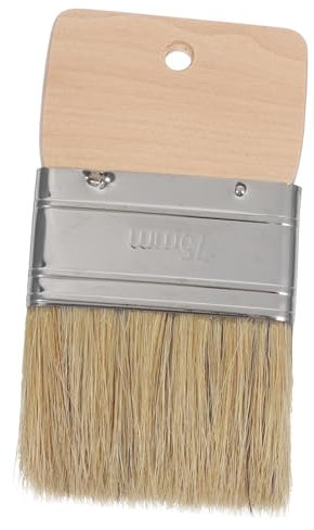 HOMSFOU Strandsandbürste Pinsel Mit Holzgriff 3 Zoll Schweineborsten Bürste Mehrzweck Wand Und Möbelpinsel Sandentferner Für Strand Und Reinigung