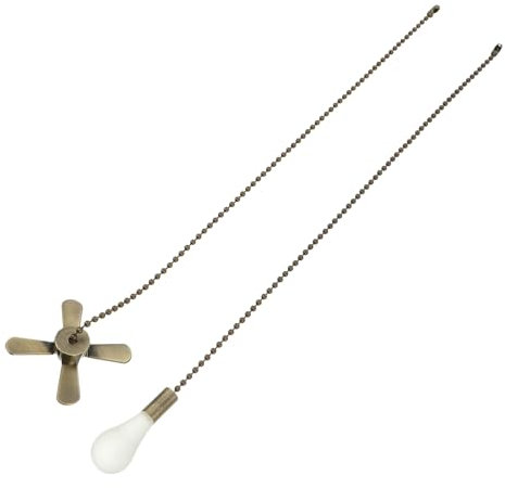 Hemobllo 2 Piezas Accesorios Para Lámpara De Techo Muro Tiradores De Ventilador De Techo Retro Luces Cadena De Interruptor De Lámpara De Techo Poseedor Colgante Cadena De Ventilador Vidrio