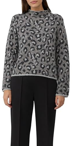 s.Oliver Relaxed-Fit-Pullover aus Alpaka-Wollmix mit Leo-Print